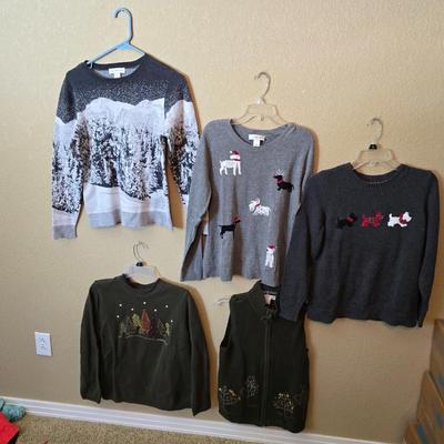 Christopher & Banks / CJ Banks Holiday & Winter Sweaters – Size Small/X – Lot of 5