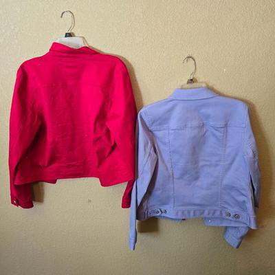 Lot of 2 Women’s Medium "Jean" Jackets – Talbots & Quacker Factory