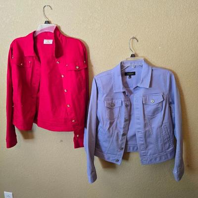 Lot of 2 Women’s Medium "Jean" Jackets – Talbots & Quacker Factory