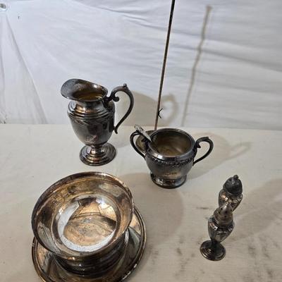 Vintage Silverplate Tableware Lot – 6 Pieces