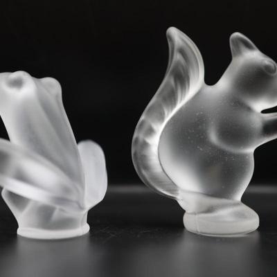 Cristal De Sevres Frosted Crystal Figurines (4)