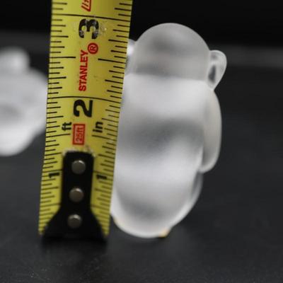 Cristal De Sevres Frosted Crystal Figurines (4)