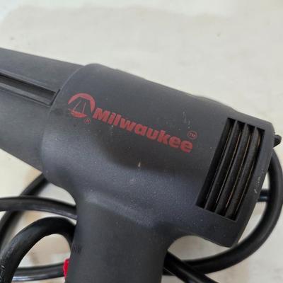 Tool & Fastener Lot – Milwaukee Heat Gun, Craftsman Stapler, Scotch Fasteners
