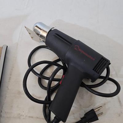 Tool & Fastener Lot – Milwaukee Heat Gun, Craftsman Stapler, Scotch Fasteners