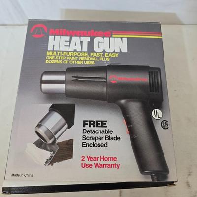 Tool & Fastener Lot – Milwaukee Heat Gun, Craftsman Stapler, Scotch Fasteners