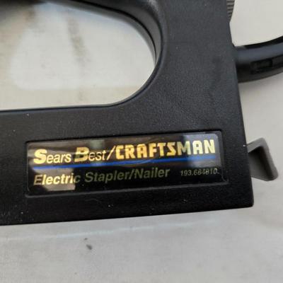 Tool & Fastener Lot – Milwaukee Heat Gun, Craftsman Stapler, Scotch Fasteners