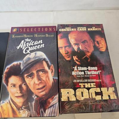 Vintage Video Converter & VHS Tape Bundle – White-Westinghouse + 12 Tapes