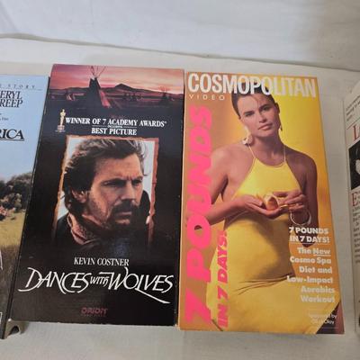 Vintage Video Converter & VHS Tape Bundle – White-Westinghouse + 12 Tapes