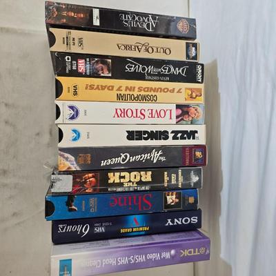 Vintage Video Converter & VHS Tape Bundle – White-Westinghouse + 12 Tapes