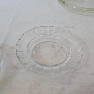 Lot of 6 Vintage Ashtrays – Travel Lodge, Motel, & Novelty Glassware