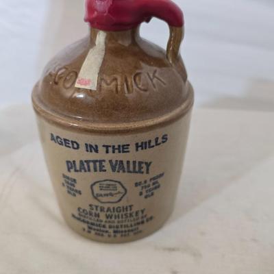 Vintage Advertising bottle Lot – Beam’s Bottle Pin, Platte Valley Jug, Coors ashtray / Dish