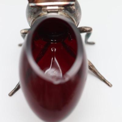 Art Deco Style Silverplate Bee Honey Dish