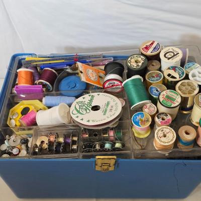 Vintage Sewing Kit – Richards of Sheffield Scissors, Thread Box, Supplies