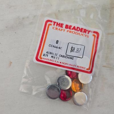 Mixed Craft & Sewing Lot – Iron-On Transfers, Pom-Poms, Buttons, Power Scissors & More