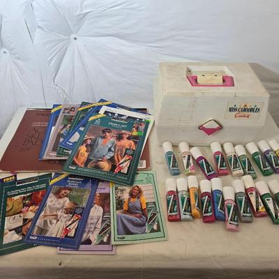 Tulip Fashion Paint Craft Lot with Miss C. Boodles Case & Guides