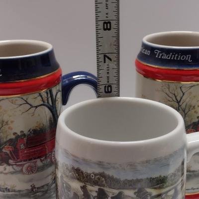 Collection of Porcelain Steins- Three Pieces