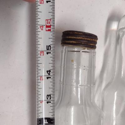 Pair of Fillable Glass Rolling Pins- One with Screw-on Metal Cap, One with Cork Stopper