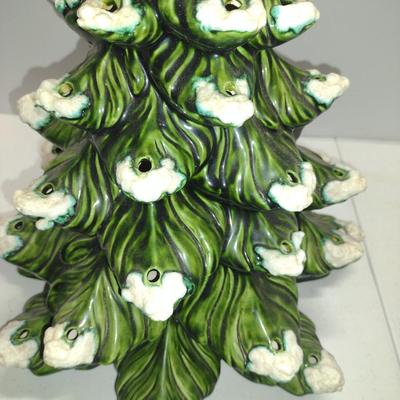 Ceramic Christmas Tree- No Base- Approx 15 3/4" Tall- No Lights