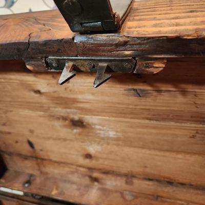 Antique Dome Top Wooden Trunk