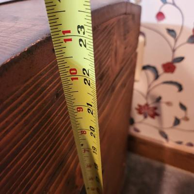 Antique Dome Top Wooden Trunk