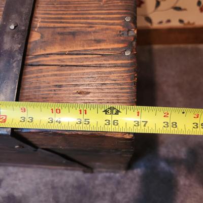 Antique Dome Top Wooden Trunk