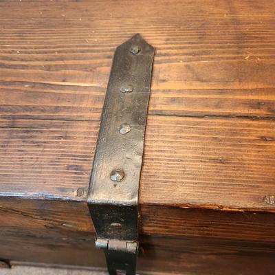 Antique Dome Top Wooden Trunk