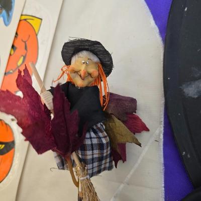 Large Halloween Decor & Costume Accessory Lot – Plush, Pig face, Witch "splat" decoration, & More!