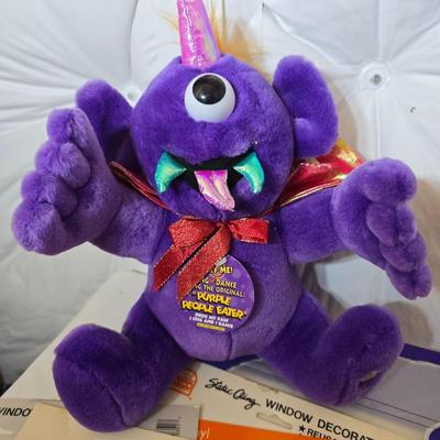 Large Halloween Decor & Costume Accessory Lot – Plush, Pig face, Witch "splat" decoration, & More!
