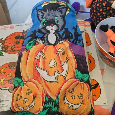 Large Halloween Decor & Costume Accessory Lot – Plush, Pig face, Witch "splat" decoration, & More!