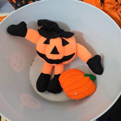 Large Halloween Decor & Costume Accessory Lot – Plush, Pig face, Witch "splat" decoration, & More!