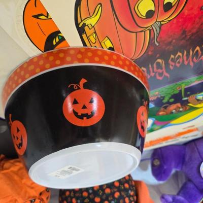 Large Halloween Decor & Costume Accessory Lot – Plush, Pig face, Witch "splat" decoration, & More!