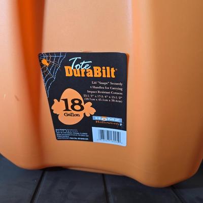 Lot of 4 Heavy-Duty Storage Totes – Bright Colored Plastic Bins with Lids