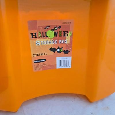 Lot of 4 Heavy-Duty Storage Totes – Bright Colored Plastic Bins with Lids