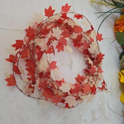 Fall Harvest Decor Lot – Pumpkins, Wreaths, Scarecrow, Garlands & More!