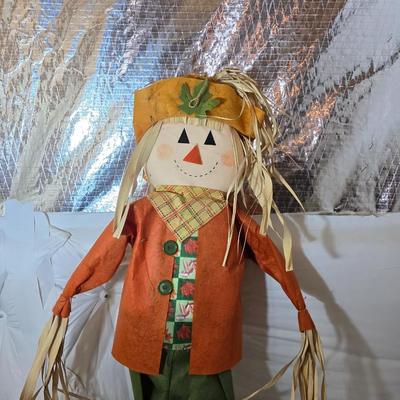 Set of 3 Harvest Scarecrow Figures – Fall Porch or Indoor Decor