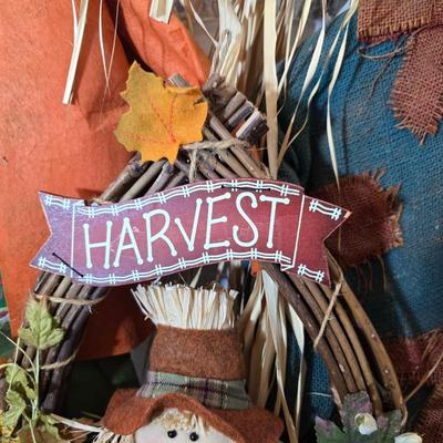 Set of 3 Harvest Scarecrow Figures – Fall Porch or Indoor Decor