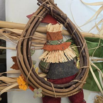 Set of 3 Harvest Scarecrow Figures – Fall Porch or Indoor Decor