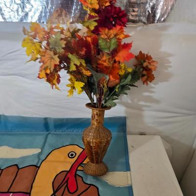 Thanksgiving & Harvest Decor Lot – Scarecrows, Faux Fruit, Pumpkin Alley Sign, & More!