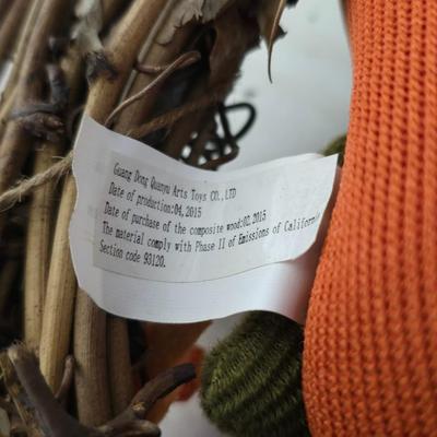 Fall Harvest Welcome Display Lot – Scarecrow on straw bale, Pumpkins, Florals & More