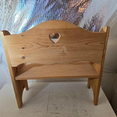 Vintage Cabbage Patch like Kids Plush Dolls with Wooden Doll Bench & Mini Rocker Chair