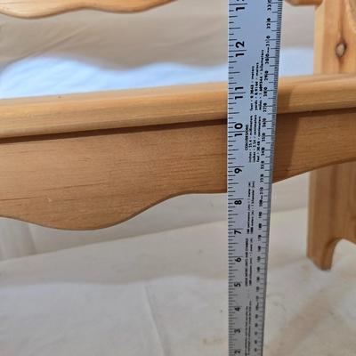 Vintage Cabbage Patch like Kids Plush Dolls with Wooden Doll Bench & Mini Rocker Chair