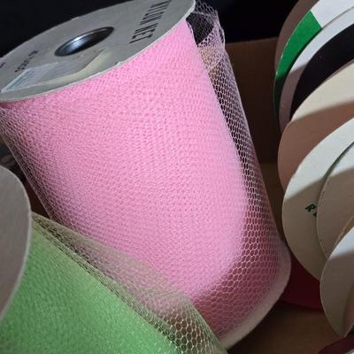 Massive Ribbon & Lace Trim Lot – Satin, Gingham, Vintage Prints & Eyelet