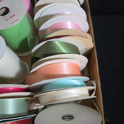 Massive Ribbon & Lace Trim Lot – Satin, Gingham, Vintage Prints & Eyelet