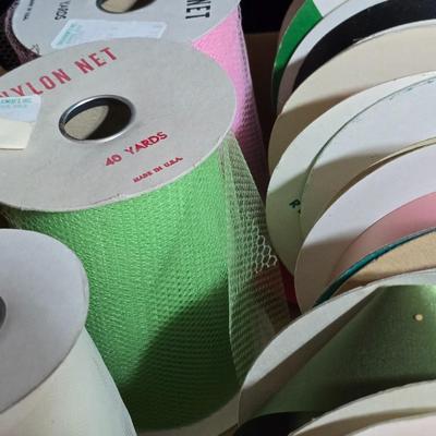 Massive Ribbon & Lace Trim Lot – Satin, Gingham, Vintage Prints & Eyelet