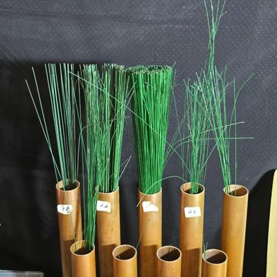 Floral Design Supply Lot – Wet Foam, Flower Picks, Organizing tube rack & Arrangement Tools