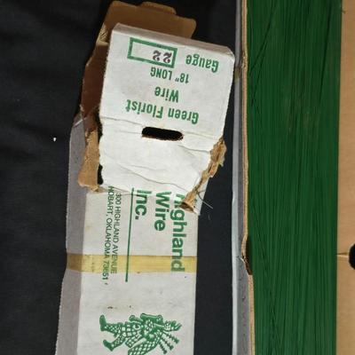 Floral Design Supply Lot – Wet Foam, Flower Picks, Organizing tube rack & Arrangement Tools
