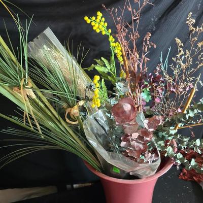 Large Lot of Dried Floral Stems & Fillers – Eucalyptus, Statice, Wheat, Grasses & More