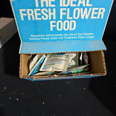 Floral Arrangement Supply Lot – Foam Blocks, Florist Tape, Picks, Food, Bark, & More