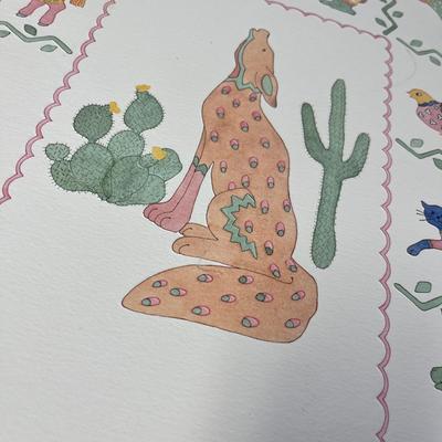 Lot 350 Southwestern Print
