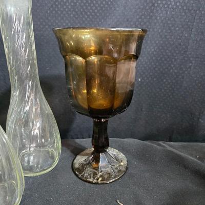 Lot of Glass Flower Vases – Mixed Colors & Styles for Arrangements or Decor